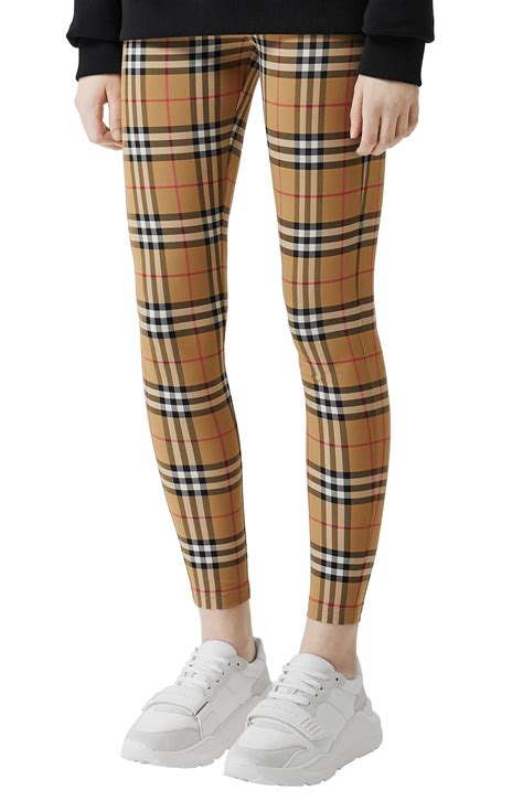 Burberry check leggings